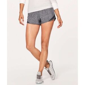 Lululemon Hotty Hot Short II Women's 8 Heathered Gray Lux 2.5" Swift Running